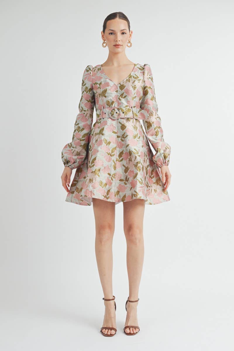 full-length image of Amarielle Dress highlighting feminine silhouette