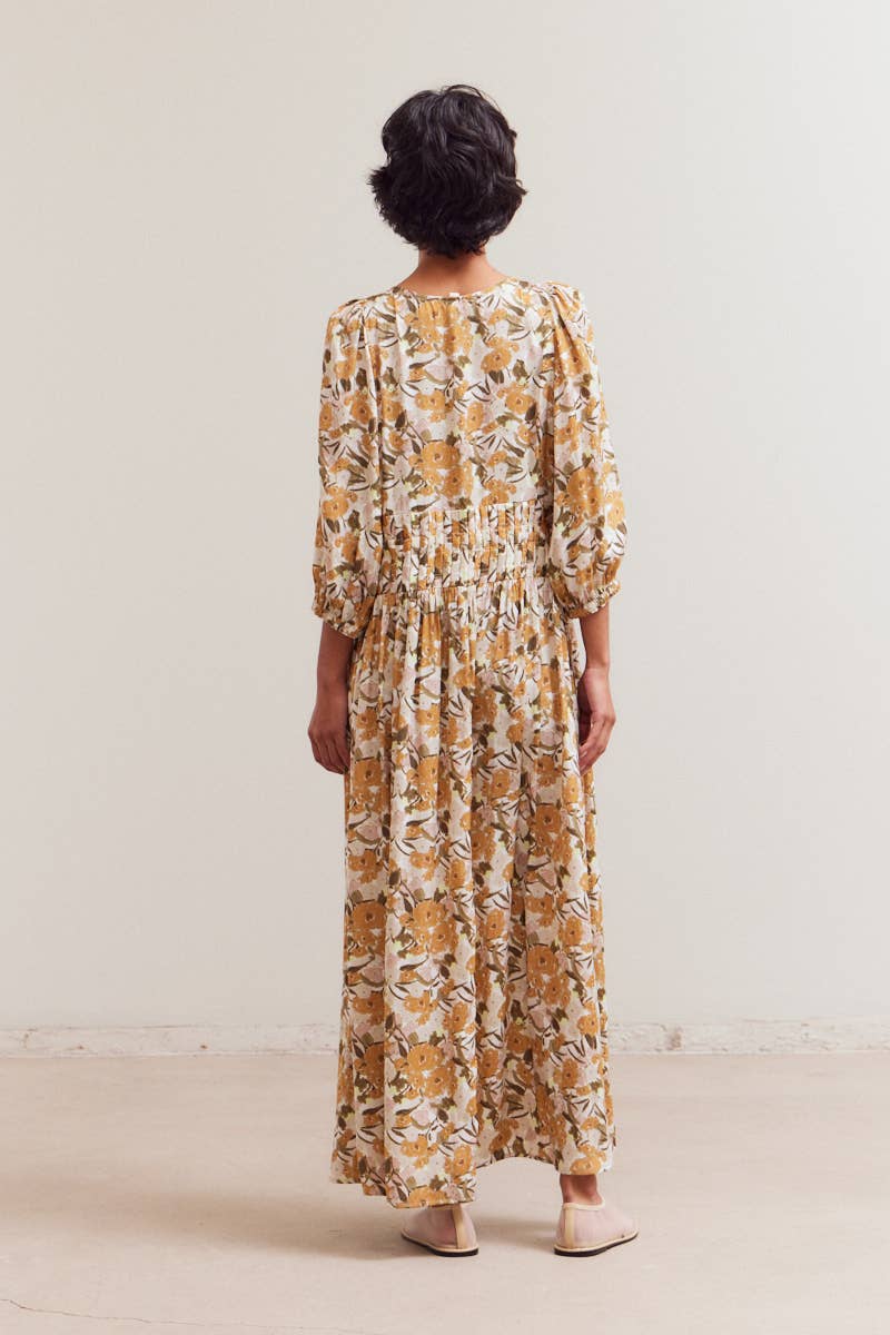 Daydream Pleat Waist Maxi Dress Rear View