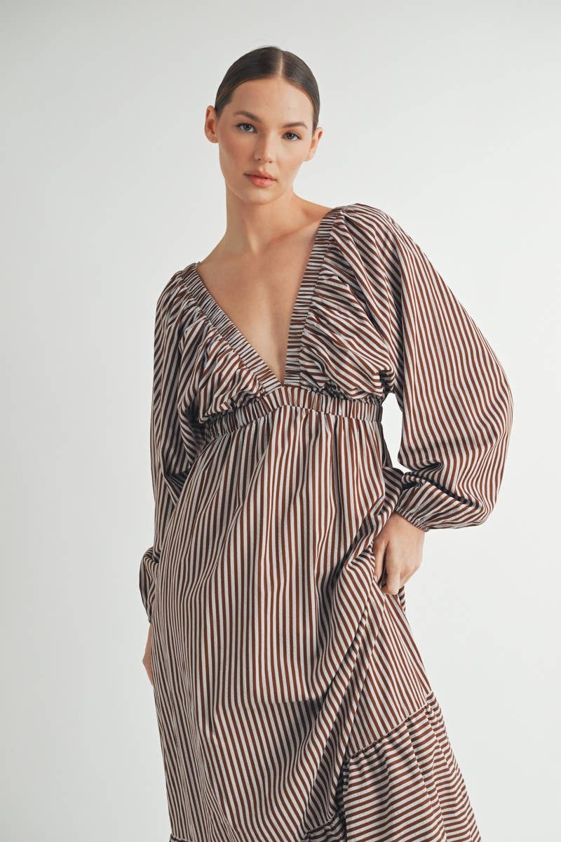 Full-length image of Sorrelle Maxi Dress styled for an evening outing 